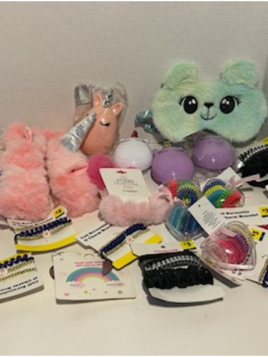 Prince Accessories - Kids plush head band hair ties plush eye mask accessories lot